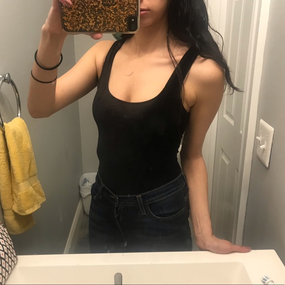 Urban Outfitters Tops - Ribbed Velvet Bodysuit